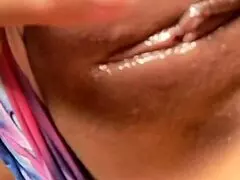 hey naughty latina babe, watch me spread my huge tits, saggy curves and tight pussy for solo dildo ass worship masturbation on bed