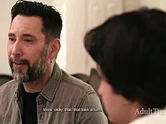 stepmom says 200 is too much son just fuck my old wife instead i'll double penetrate her ass with you