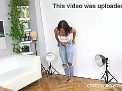 sexy european milf auditions in hardcore casting with blowjob and handjob