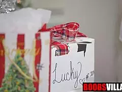 stepmom millie morgan's xmas gift got me so lucky 🎁😍