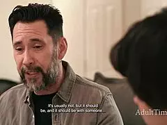 stepmom says 200 is too much son just fuck my old wife instead i'll double penetrate her ass with you