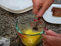 i crave kymber leigh's mature stepmom lips on my hard cock under breakfast table