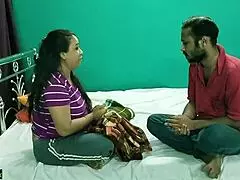 Young sales boy bends bhabhi over for intense doggystyle creampie pounding