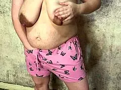 CHUBBY WIFE'S HAIRY PUSSY CREAMPIED BY STRANGER OUTDOORS IN OLD HOUSE!