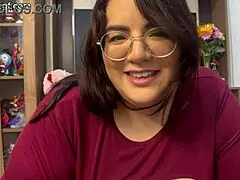 BBW MILF Isabelle Myers Jerks and Sucks Stepson's Cock Hard!