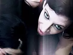 lucky photographer films sexy blonde milf babe riding big black cock doggystyle deepthroat