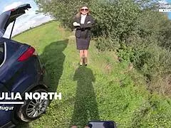 Beautiful Milf Julia North Begs for Deep Anal Creampie in Bent Over Doggystyle Pounding