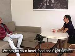 oh man this stunning milf agent uh rides cock so wild in the office interview