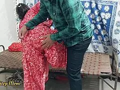 Desi STEPMOM Craves SEX FANTASY, Licks BOYFRIEND In Rough DOGGYSTYLE