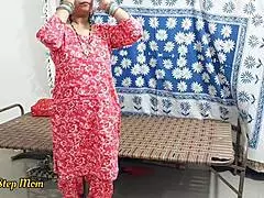 Desi STEPMOM Craves SEX FANTASY, Licks BOYFRIEND In Rough DOGGYSTYLE