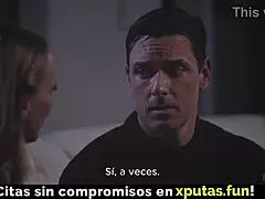 horny spanish blonde milf deepthroats and creampies passionately