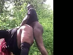 the milf and black stud fuck outdoors all summer with monster cocks and wet orgasms in missionary