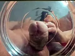 gilf friend blasts slowmo cumshot in water