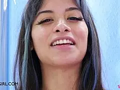 ever wonder what her first time felt like this brunette spills all