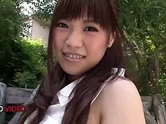 in the open air, japanese beauty yuri sato unleashes passionate masturbation, fingering wet pussy intensely outdoors