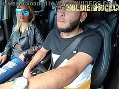 i get delicious big ass blonde's wet car blowjob ending in creampie