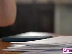 stepmom milf rewards man of house with blowjob and pussy