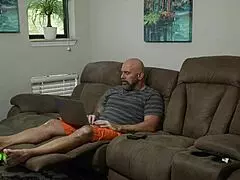 ghostface halloween milf delivers sloppy lingerie handjob with monster cock face fucking