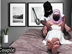 INDO HIJAB WIFE RIDES HUSBAND COCK UNTIL CREAMPIE FLOODS HER WET PUSSY DEEP