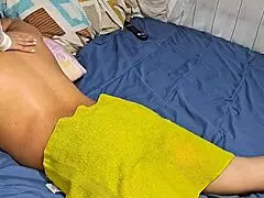 my sexy latina neighbor gives amazing massage then rides my cock wild