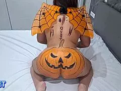 damn, my stepsis's huge latina ass kept me up all night on halloween