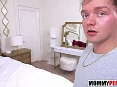 hey stepmom joins stepsons for hot banging threesome action