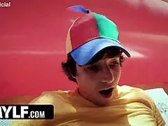 tall milf fucked hard in bounce house?