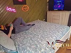 BELLE-MÈRE GETS FUCKED HARD DURING PAC-MAN THEN EATS STEP-SON'S CREAMY LOAD!