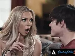 Horny Big Tits MILF Bent Over Doggystyle in Stepfamily Threesome