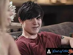 Horny Big Tits MILF Bent Over Doggystyle in Stepfamily Threesome