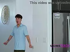 busty stepmom punishes stepson with public oktoberfest cowgirl ride and creampie