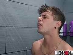 stepmom spreads shaved pussy begging stepson to fill her up deep