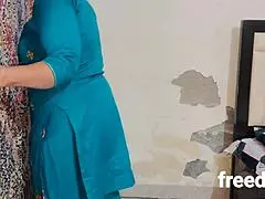 indian stepson finally fucks stepmom at home big tits hairy pussy