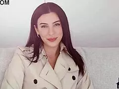 Greek milf xris kovtos strips nude posing hot on balcony