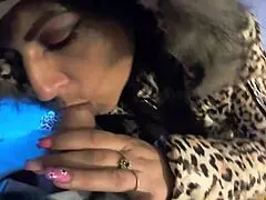 Milfycalla BURNS glossy jacket after FACE FUCK preview