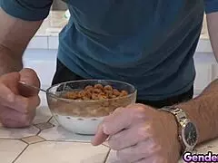 Trans stepmom Mara Nova's pierced ass pounded by stepson