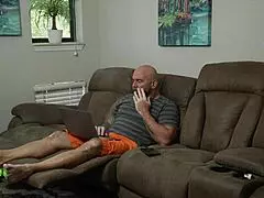 ghostface milf in lingerie strokes monster cock with sloppy halloween handjob part 1