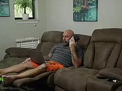 ghostface milf in lingerie strokes monster cock with sloppy halloween handjob part 1