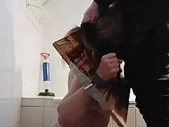 halloween slave caged up throbs from wild masturbation