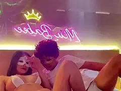 Lick this sexy asian babe's trimmed pussy doggystyle in her hot corset swimsuit 😏👅💦?