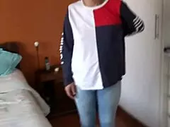 hairy pussy milf masturbates to stepbrother's big cock cumshot explosion