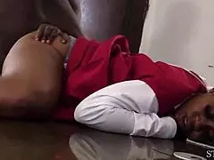 Naughty teen eke bends over for master's big cock pounding close up!