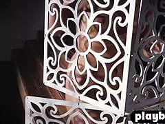 imagine this sexy milf lindsay marie stripping her lingerie, ripping clothes to bare small tits