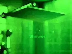 sizzling brunette bombshell strips in hot shower 💦😍🧼