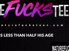 Hey jodi why let this geezer eat fuck your redhead teen pussy crazy?