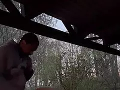 public outdoor pounding milf's wet pussy big cock moaning orgasm explosion