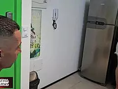 agatha and her brother-in-law get home early while her husband is out and she offers him dinner casually