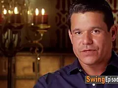 Horny swinger couple kisses and fucks steamy in hot tub jacuzzi