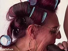 whoa this mature slut's fat ass gets wrecked and stretched by huge bbc deep 😱🍑