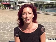 😍 redhead milf in lingerie gets fucked hard on holiday vacation hotel romp!